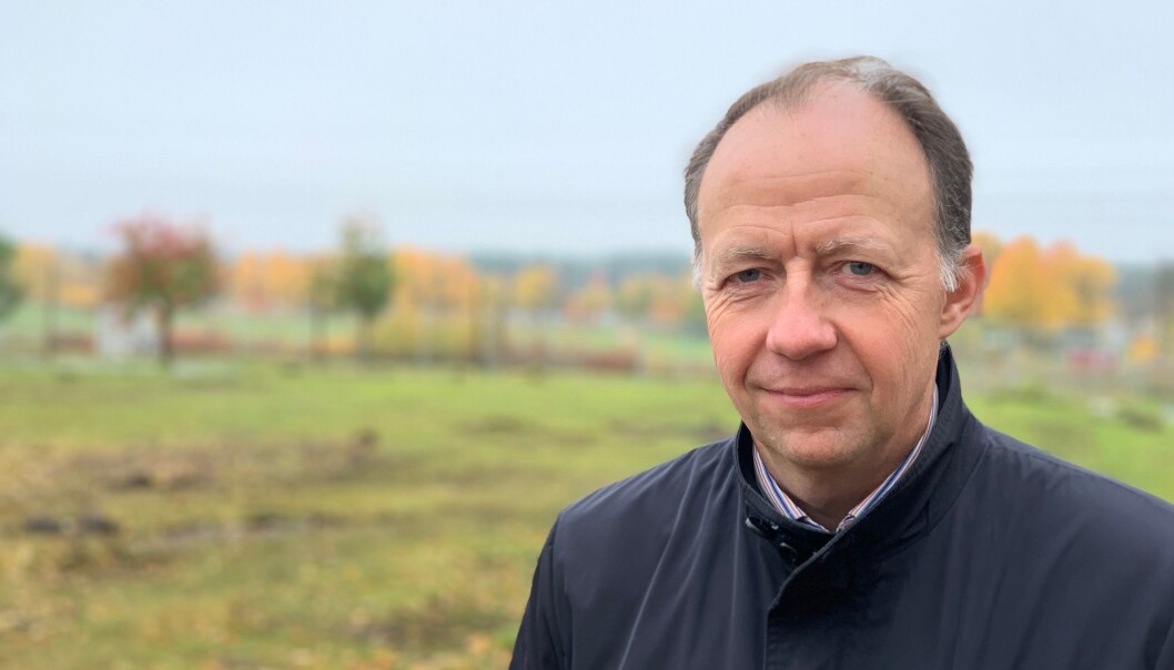 Jämtlands Tidning fick ta en bild innan Kaj Söder lämnade intervjun i affekt. Jämtlands Tidning fick ta en bild innan Kaj Söder lämnade intervjun i affekt.
