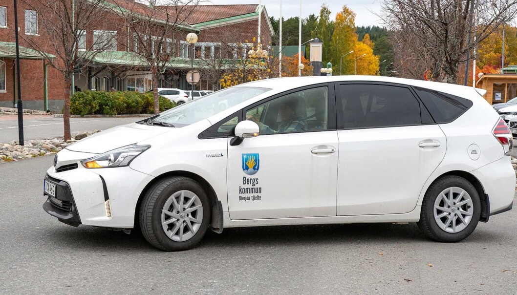 En av Bergs kommuns 68 bilar. En av Bergs kommuns 68 bilar.