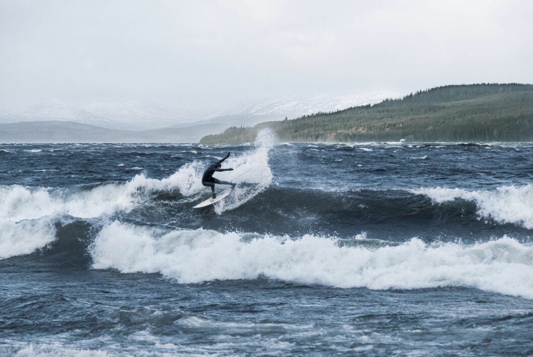 Surfare i Kallsjön.