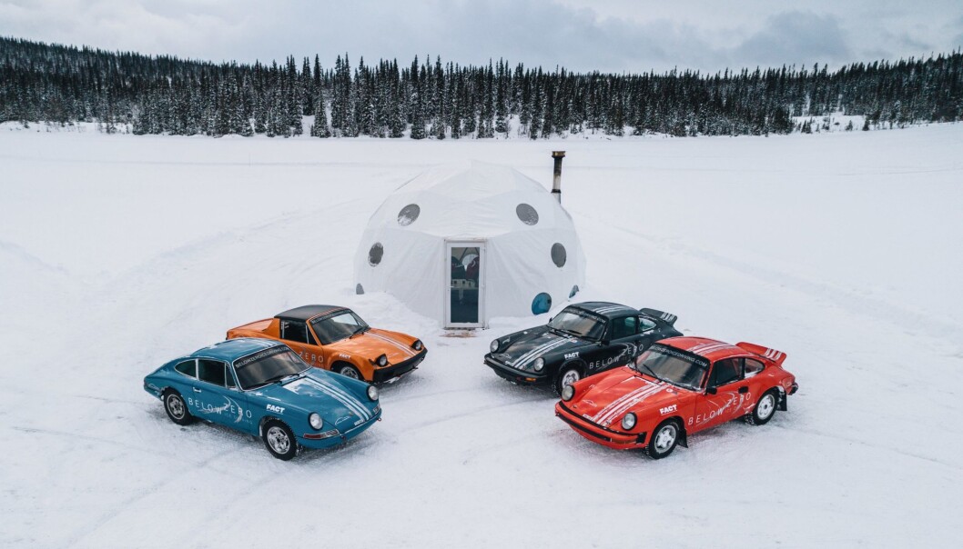 Det är mest internationella gäster som bokar in sig för att kör Porsche på is i Kall. Det är mest internationella gäster som bokar in sig för att kör Porsche på is i Kall.