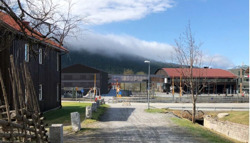 Så här är det tänkt att det ska se ut. Illustration: Åre kommun. Så här är det tänkt att det ska se ut. Illustration: Åre kommun.