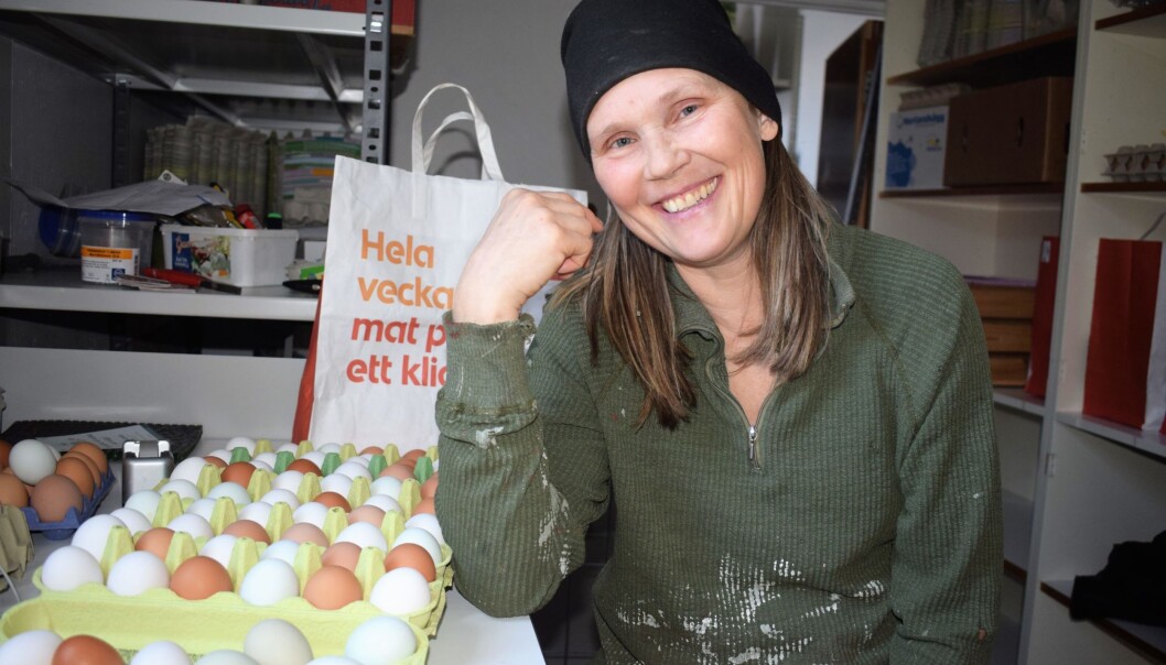 Eva Rappe älskar livet på sin gård i Tullus, där fjäderfäna utgör basen för verksamheten. Eva Rappe älskar livet på sin gård i Tullus, där fjäderfäna utgör basen för verksamheten.
