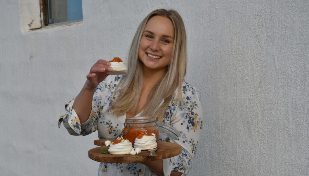 En ”Påskpavlova” komponerad av Emilia Nilsson En ”Påskpavlova” komponerad av Emilia Nilsson