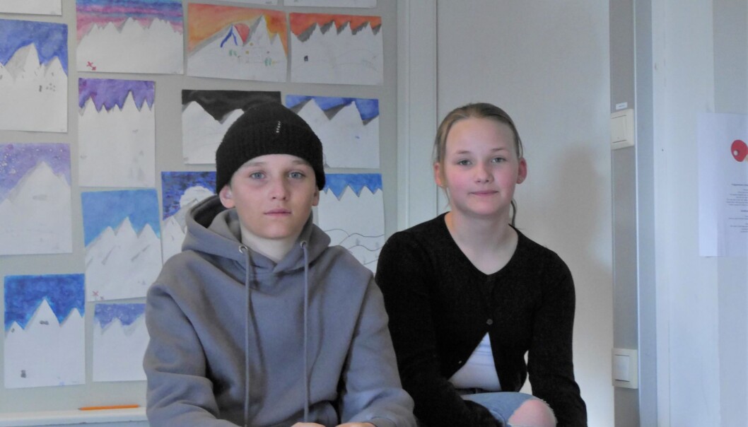 5a, våran parallellklass skulle vara roligast att slå, säger Moa Åfeld.
Hon och Arvid Hedman vann första tävlingen i länets Vi i femman 5a, våran parallellklass skulle vara roligast att slå, säger Moa Åfeld.
Hon och Arvid Hedman vann första tävlingen i länets Vi i femman