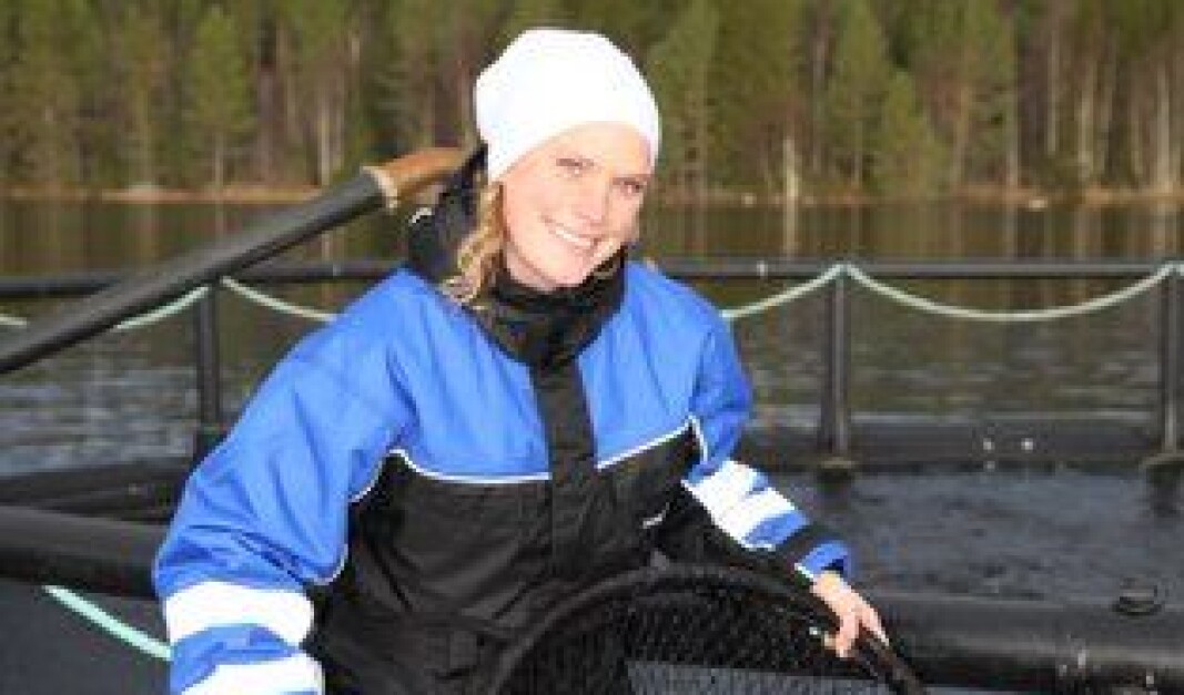 Elin Mehlhorn, platschef på Svensk Fjällröding AB Elin Mehlhorn, platschef på Svensk Fjällröding AB