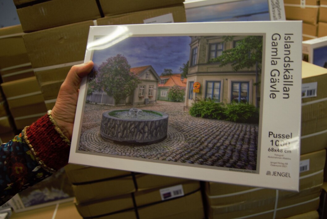 Ett av Camillas favoritpussel Islandskällan - Gamla Gävle av fotografen Abdulrahman Altabba. Ett av Camillas favoritpussel Islandskällan - Gamla Gävle av fotografen Abdulrahman Altabba.