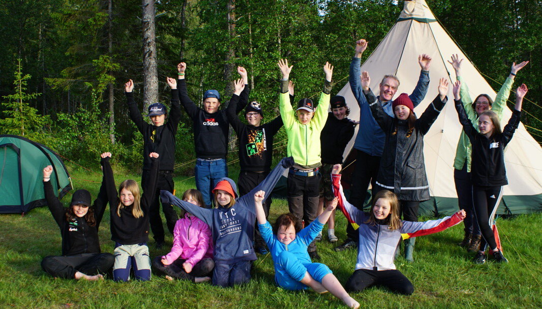 Deltagarna på scoutkollot trivdes gott på Bredbyns badplats. Deltagarna på scoutkollot trivdes gott på Bredbyns badplats.