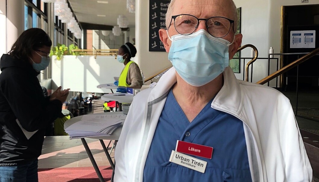 ”Det är viktigt med hög vaccinationstäckning för att minska smittspridning och sjuklighet,”säger läkaren Urban Tirén ”Det är viktigt med hög vaccinationstäckning för att minska smittspridning och sjuklighet,”säger läkaren Urban Tirén