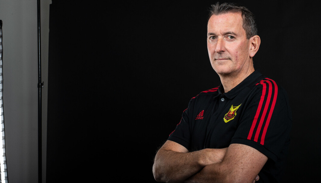 Per Joar Hansen i ÖFK-dressen. Norrmannen är tydlig med sin fotbollsfilosofi. Hårt jobb och organisation är det som gäller. Per Joar Hansen i ÖFK-dressen. Norrmannen är tydlig med sin fotbollsfilosofi. Hårt jobb och organisation är det som gäller.