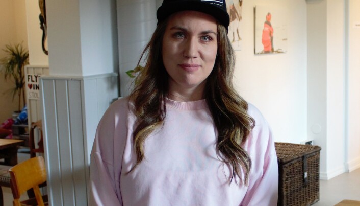 Andrea Törnblom Forslund i det nyöppnade Café Tingshuset. Andrea Törnblom Forslund i det nyöppnade Café Tingshuset.