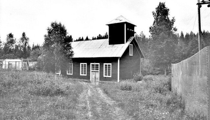 Historisk bild över vattenkraftverket som byggdes 1917. Foto Jämtkraft Historisk bild över vattenkraftverket som byggdes 1917. Foto Jämtkraft