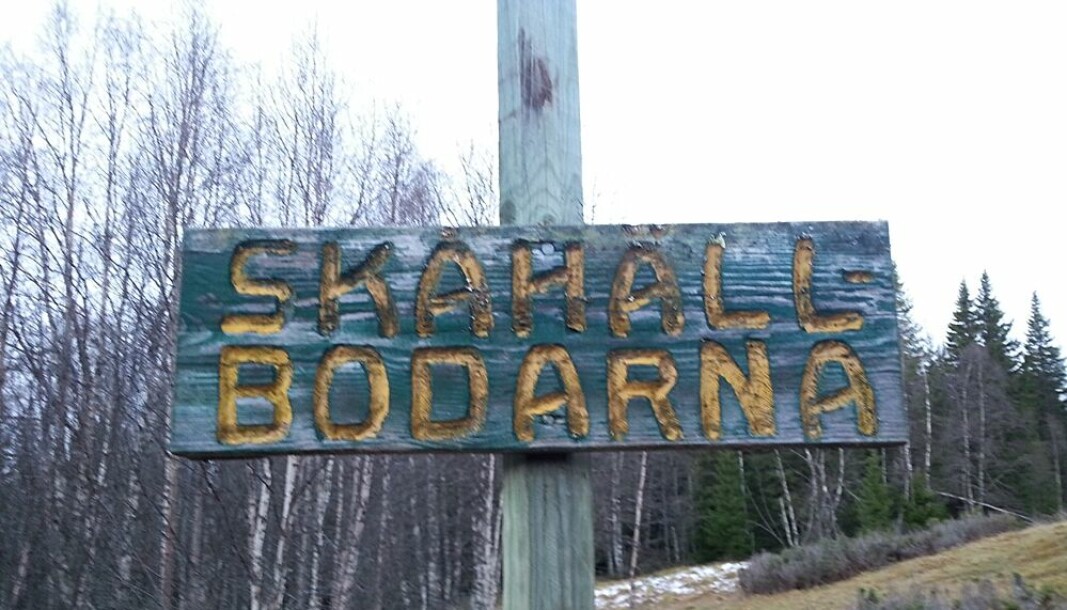 Det finns ett par fäbodvallar i området, med synliga vallar. Foto: Mörsils Hembygdsförening.