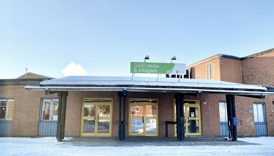 Gällö skola har drabbats av vattenskador och är nu ännu mer trångbodd. Gällö skola har drabbats av vattenskador och är nu ännu mer trångbodd.