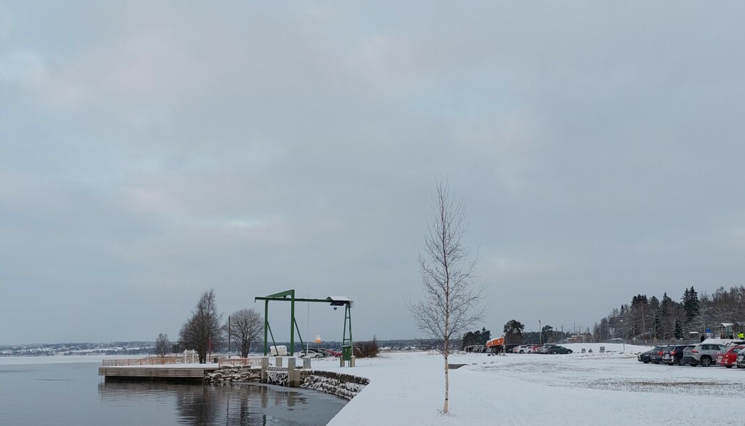 I fonden av denna vy nedanför Jamtli kommer samernas parlamentsbyggnad att placeras. Foto: Torbjörn Aronsson
