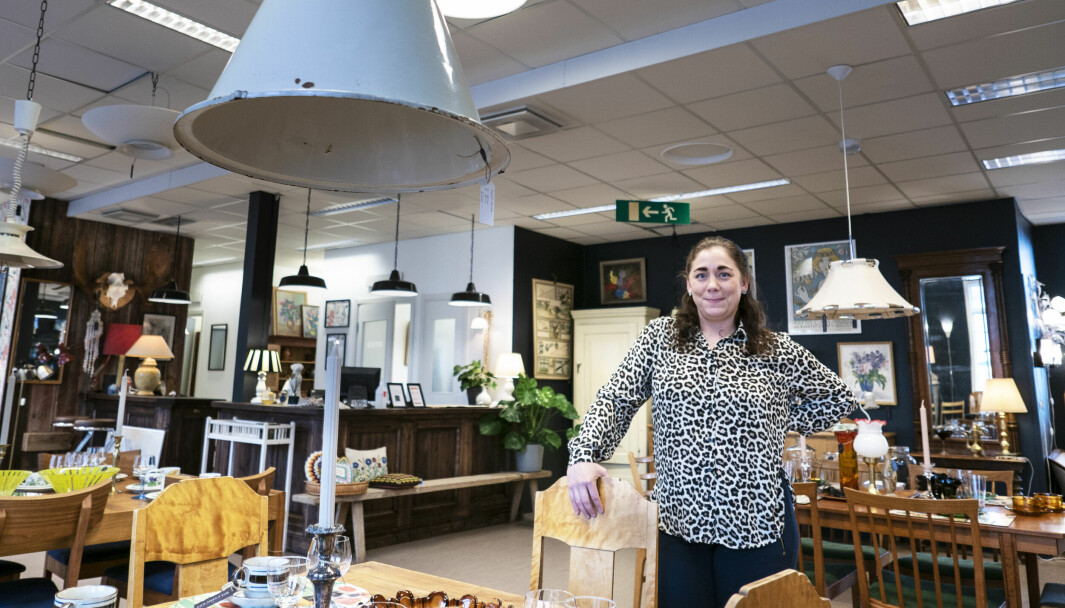 Rebecka Salomonsson flyttar sin antikaffär BPL Concept från Bräcke till Östersund.