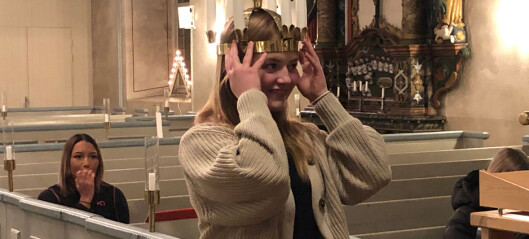 Klassens lucia blev Strömsunds lucia – Olivia Mårtensson bär kronan med glädje