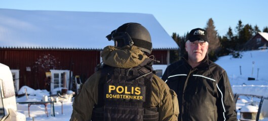 Nationella bombskyddet kom till Åflo – desarmerade dynamit hos lokalpolitiker