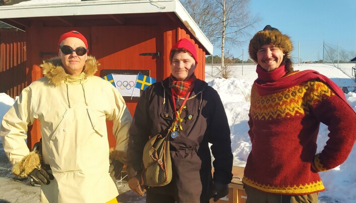 Jamtli-pedagogerna Bert-Ola, Henrik och Henric kommenterade som riktiga sportkommentatorer. Jamtli-pedagogerna Bert-Ola, Henrik och Henric kommenterade som riktiga sportkommentatorer.