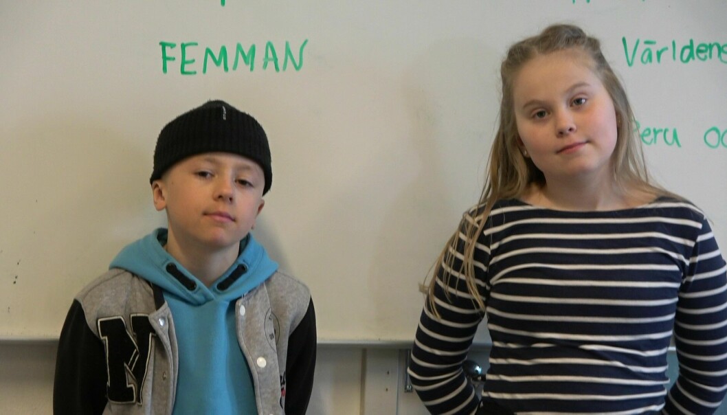 Edgar Edvinsson och Amanda Wikström representerar Prolympia i Vi i Femman 2022.