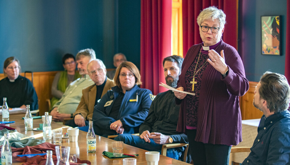 – Det är viktigt att vi som kyrka finns med i samhällets alla delar, vi har en viktig uppgift att fylla med vår närvaro, säger Eva Nordung Byström, biskop i Härnösands stift.
