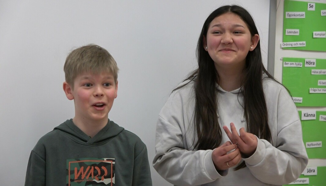 Otis Färggren och Daniella Leijon representerar Lillsjöskolan klass 5B Otis Färggren och Daniella Leijon representerar Lillsjöskolan klass 5B