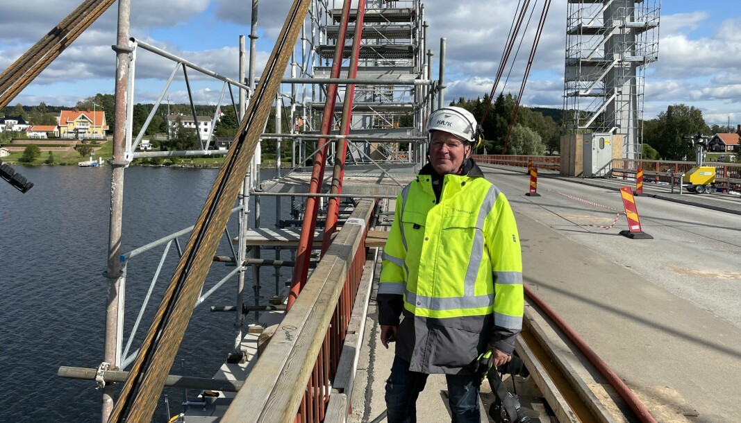 John Löfgren, projektledare, hoppas att folk ska glädjas åt att Strömsundsbron hålls öppen under Dundermarknaden.