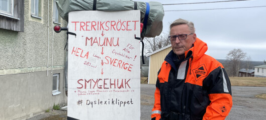 Staffan vill uppmärksamma dyslexi – kör åkgräsklippare genom Sverige