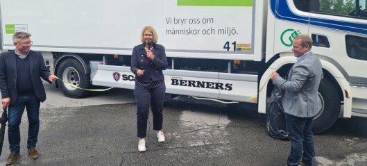 Första ellastbilen börjar rulla i Östersund