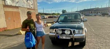 Oleg kämpar för Ukraina – skickat 50 pickupbilar – planerar utställning