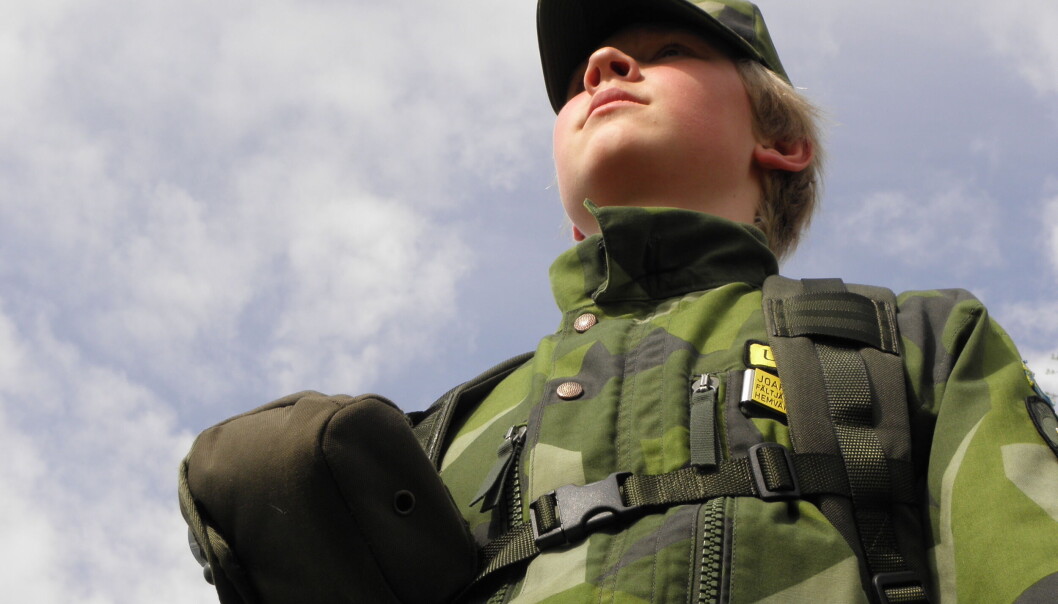 Joar trivs med att vara aktiv i Försvarsungdom. Foto: Åsa Häggström Joar trivs med att vara aktiv i Försvarsungdom. Foto: Åsa Häggström
