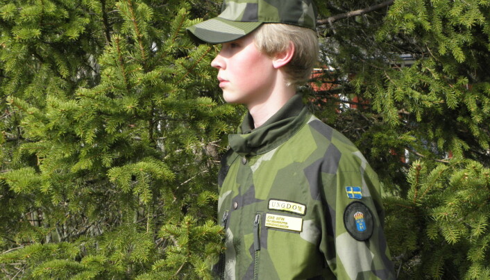 Joar rekommenderar fler att bli aktiva i Försvarsungdom. Foto: Åsa Häggström Joar rekommenderar fler att bli aktiva i Försvarsungdom. Foto: Åsa Häggström