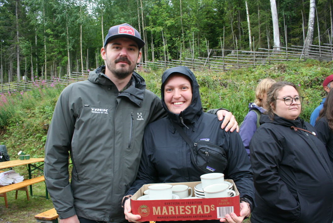 Mikko Seppelä och Emelie Eriksson ropade in sitt första fynd för dagen.