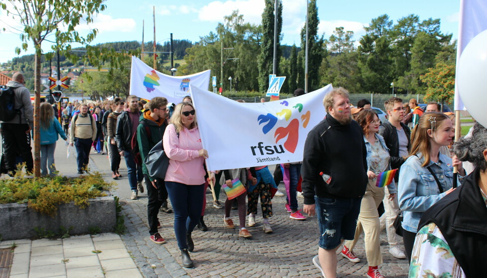 Lördag genomfördes pridefestivalen som samlade ett stort antal deltagare.