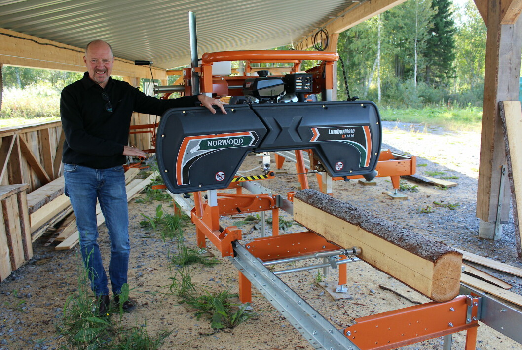 Skogmas mobila sågverk har blivit en bästsäljare, berättar vd Rickard Ellander Svensson.