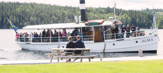 Ångbåten Alma ska skjutsa skidåkare till skidtunneln i Gällö