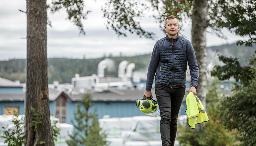 Jonathan Mattsson, vd på Gällö Timber, ser ett tuffare 2023 framför sig.