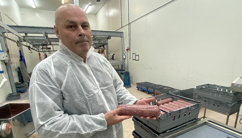 Jämtlandsgården levererar bland annat köttfärs till länets butiker. På bilden produktionschef Thomas Berglund Sundqvist.