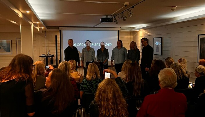 Gruppen Voices of Jämtland höll releaseparty i helgen för sin nya låt Gruppen Voices of Jämtland höll releaseparty i helgen för sin nya låt