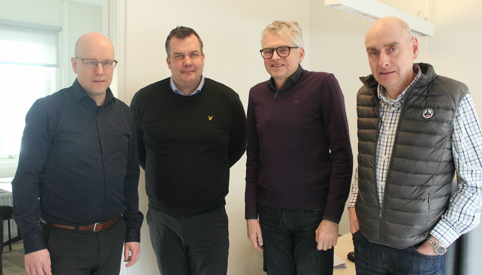Frv; Ekomichef Per Linderoth och vd Linus Ekqvist vid Krokomsbostäder visade Bruket för Per Åsling och Hans Åsling.