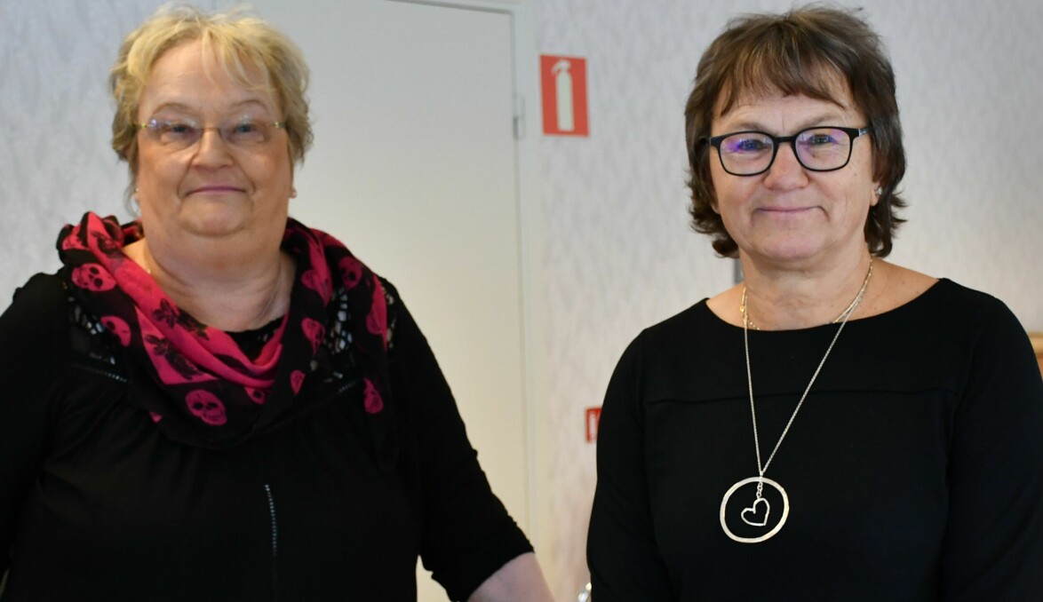 Annica Sjödin och Britt Marie Bryntesson, fixarna bakom Kaffestunden på Rossö Center.