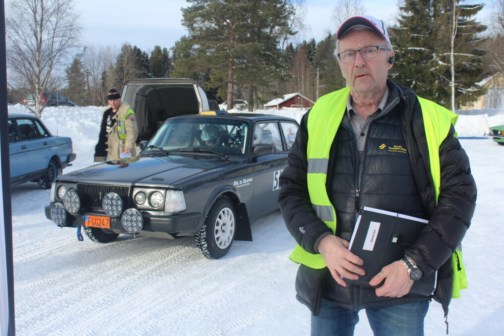 Sverker Jonsson, veteran inom rallyvärlden var biträdande tävlingsledare vid lördagens rally.