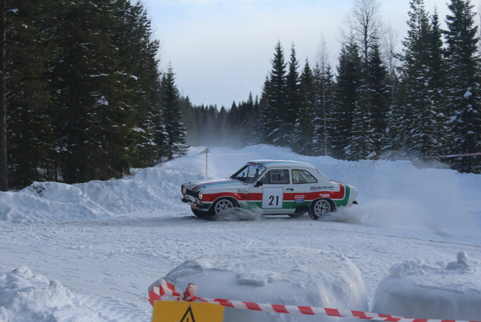 Henrik Boivie och Mikael Björklund från Almunge körde nostalgiskt rally i duon Opel Ascona.