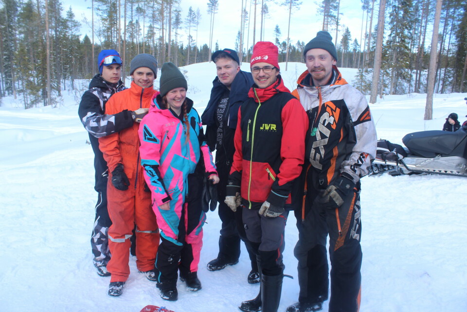 Emil Granqvist Rognefjell, Arvid Sjölund, Evelina Aldenfors, Leo Lyrén, Rasmus Sjölund och Marcus Asplund kom för att skåda nostagliskt rally.