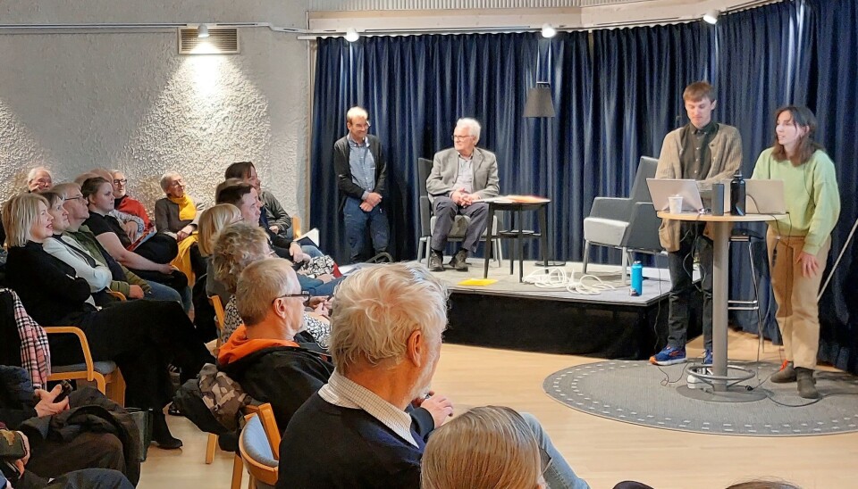 Hörsalen på Östersunds bibliotek fylldes av intresserade. Hörsalen på Östersunds bibliotek fylldes av intresserade.