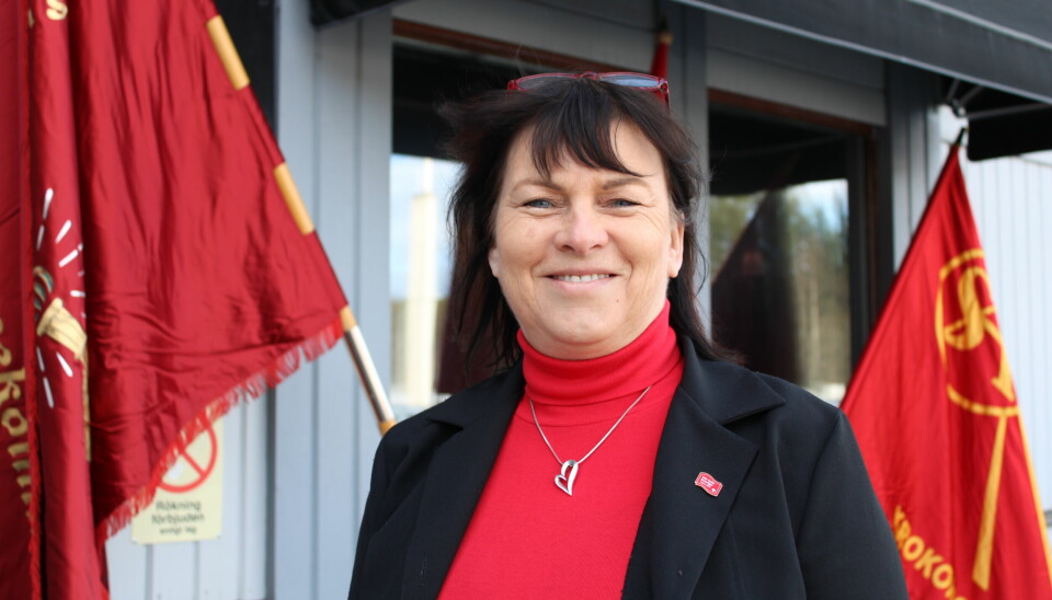 Krokoms nya kommunalråd Maria Jacobsen firade första maj.