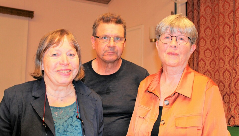 Eira Kunze Nilsson, till vänster, Staffan Eriksson och Ann-Marie Eriksson bjöd på en intressant kväll i jamskans tecken.