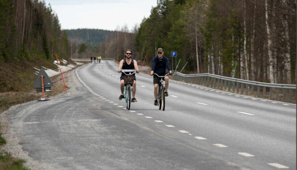 Under temaveckan om psykisk ohälsa genomfördes ett cykellopp mellan Strömsund och Åsele.