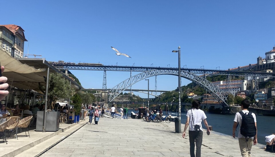 Här ser ni den berömda bron i Porto som heter “Dom LuísI”.