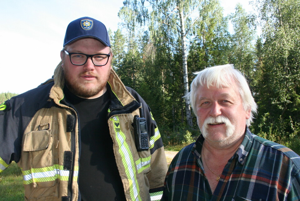 Anders Hallén och Rolf Nilsson visade på olika hjälpmedel och ledde träffen.