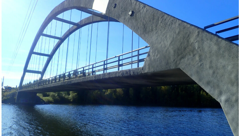 Vägbron vid Litsnäset stängs av måndag 28 augusti. Foto: Trafikverket